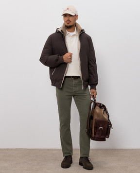 Brunello Cucinelli Ivory cashmere polo M2200295