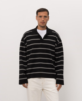 Ami Paris Black striped jumper UPL459KN0194
