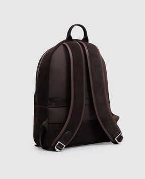 Doucal's Brown suede backpack DZ001002PT619