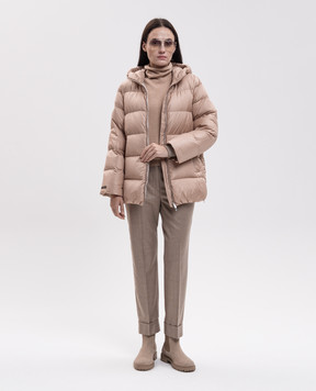 Peserico Beige wool pants with lurex P04253Z03324