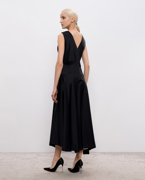 Jil Sander Black asymmetrical dress J01CT0274J76018
