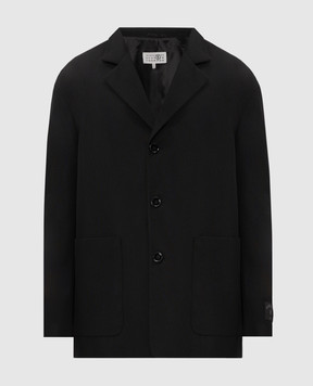 Maison Margiela MM6 Black jacket with wool SH0BN0034M36020