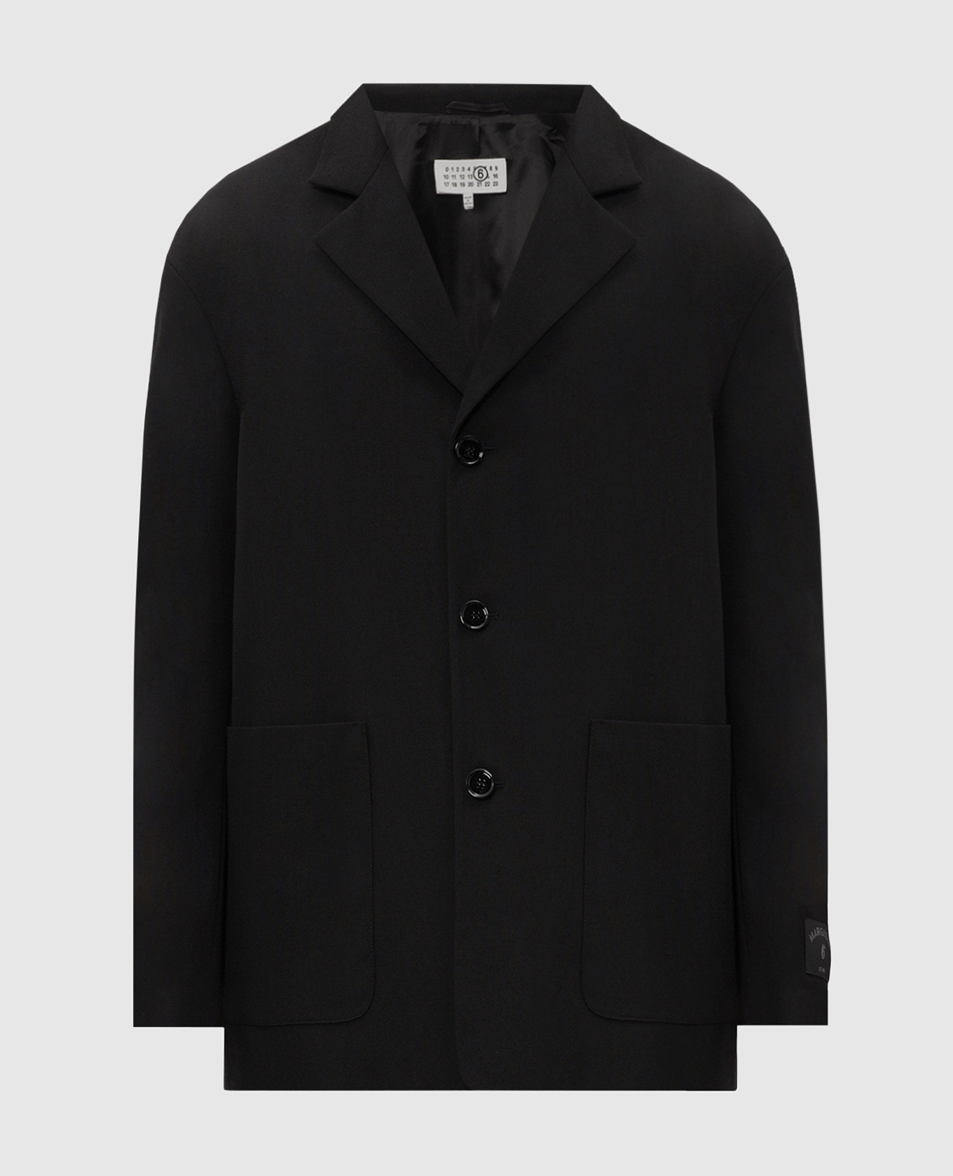 Black jacket with wool