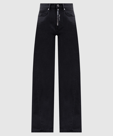 Black jeans with crystals