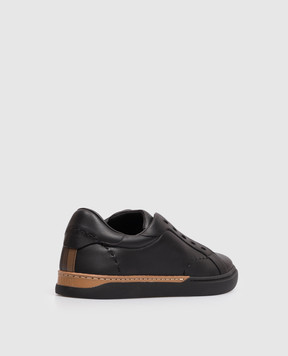 Fendi Black leather City sneakers 7E1937A2C9