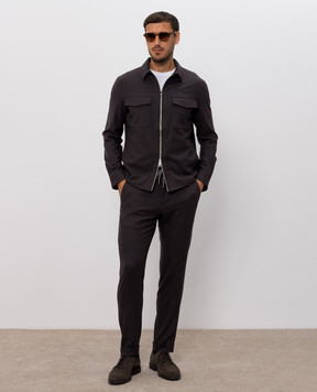 Marco Pescarolo Gray cashmere pants CARACCIOLO5443