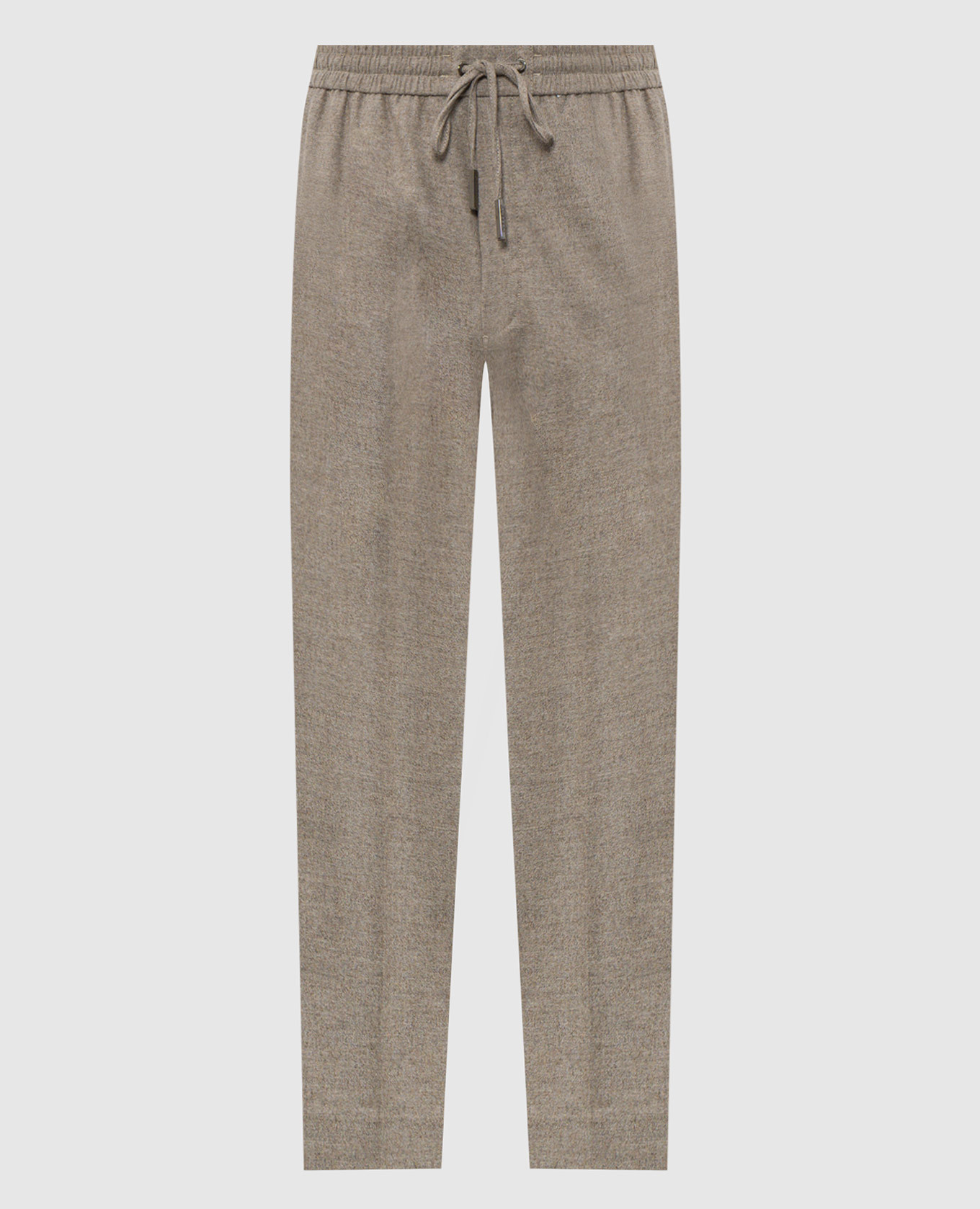 Beige wool pants