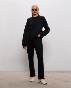 UMA WANG Gray cashmere sweater UK7152