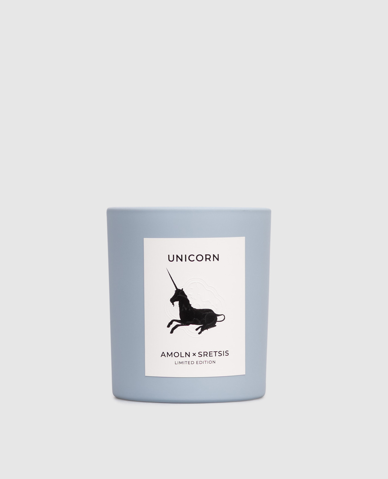 

Unicorn scented candle  Amoln, Light blue