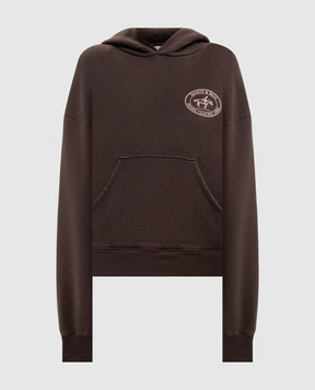Sporty & Rich Elaine Riding Club Brown Hoodie ST11083244BR03w