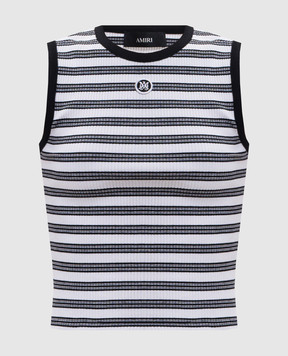 AMIRI White striped T-shirt AWTOJR1085