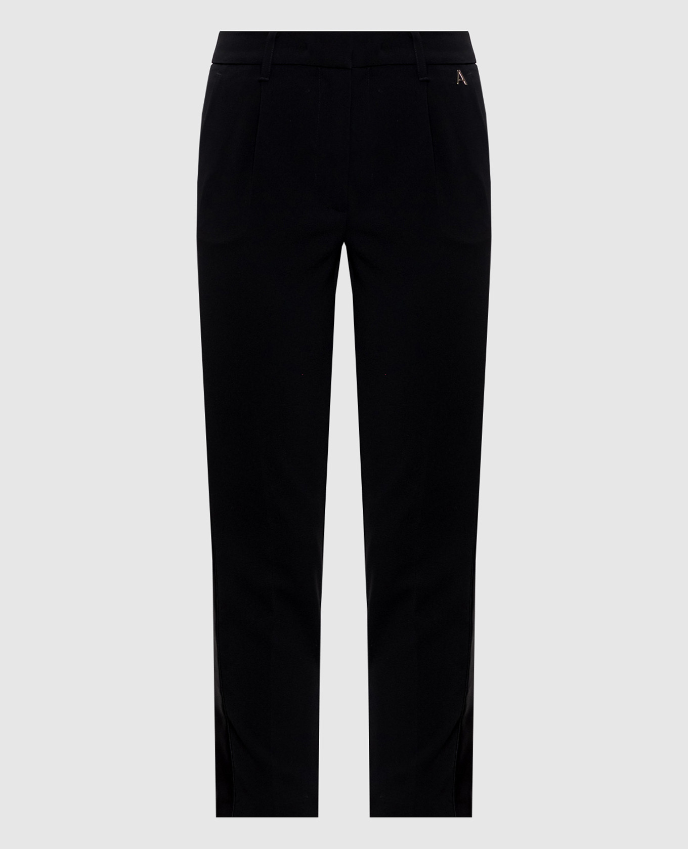Black pants with stripes
