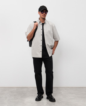 Bottega Veneta Gray short-sleeved shirt 852469V6CV0