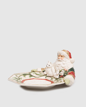 Fitz&Floyd Ceramic Santa serving plate 25004
