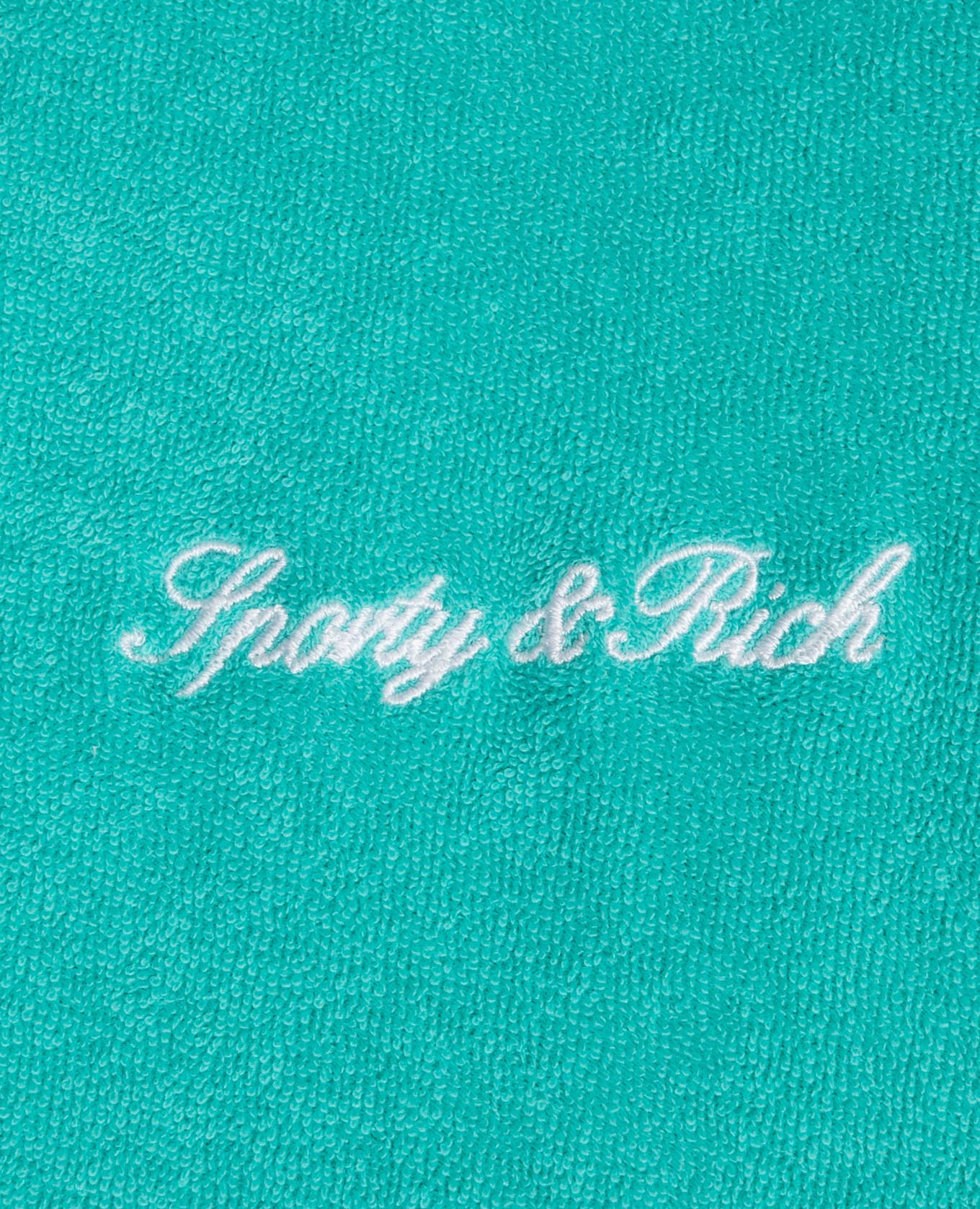 Children's green terry polo shirt with logo embroidery Sporty & Rich 3