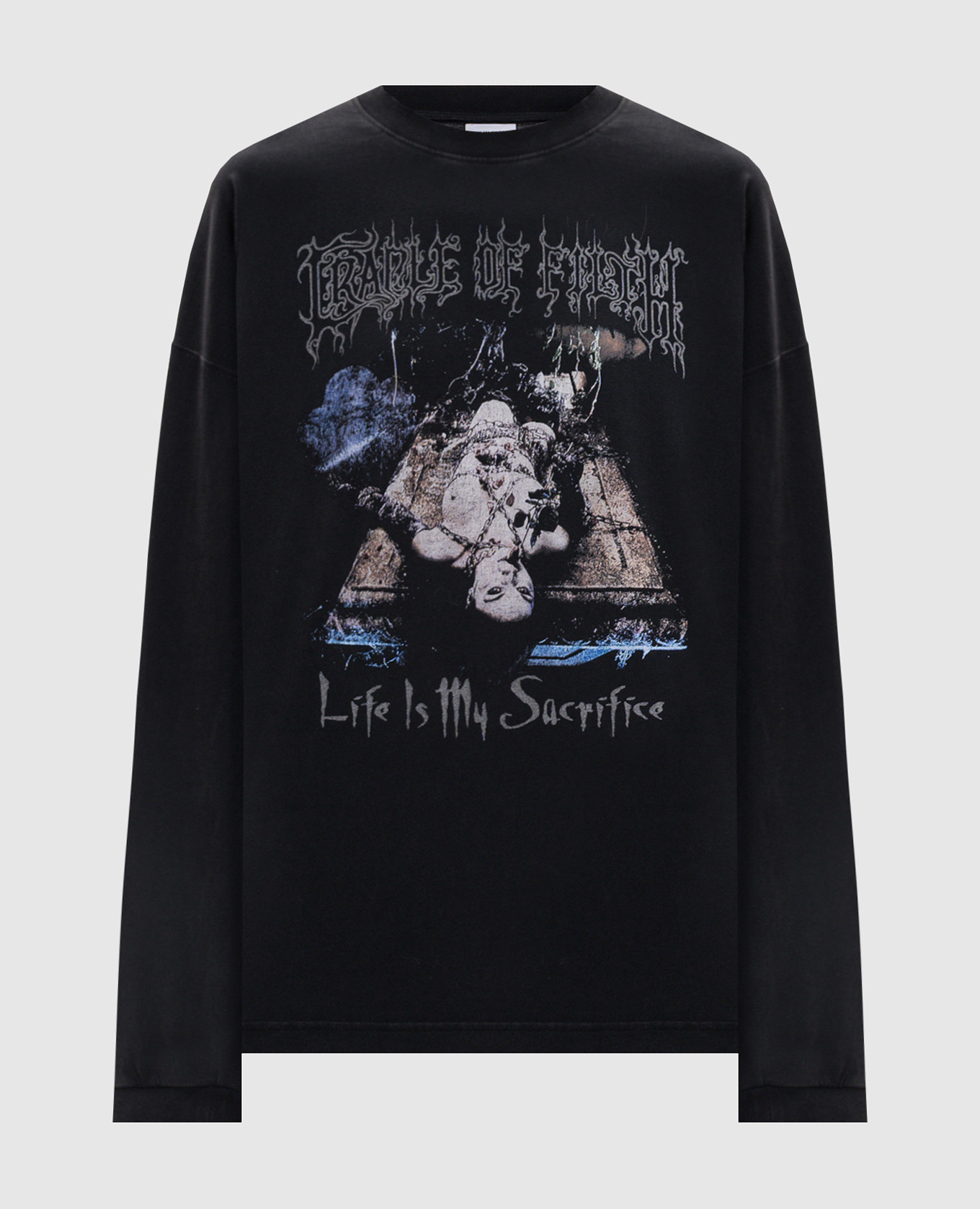 Black long sleeve with print Vetements
