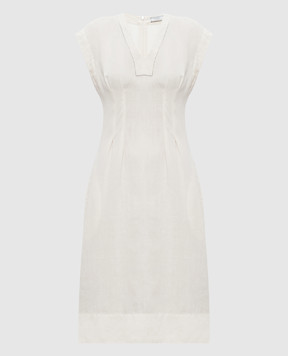 Peserico Beige linen dress M02404T001617