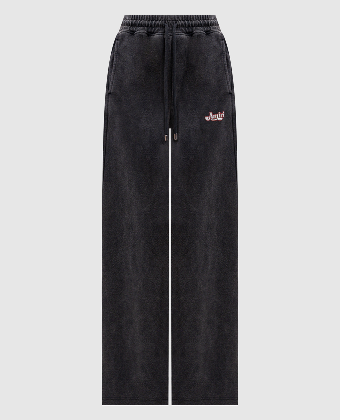 Grey sweatpants with logo print
