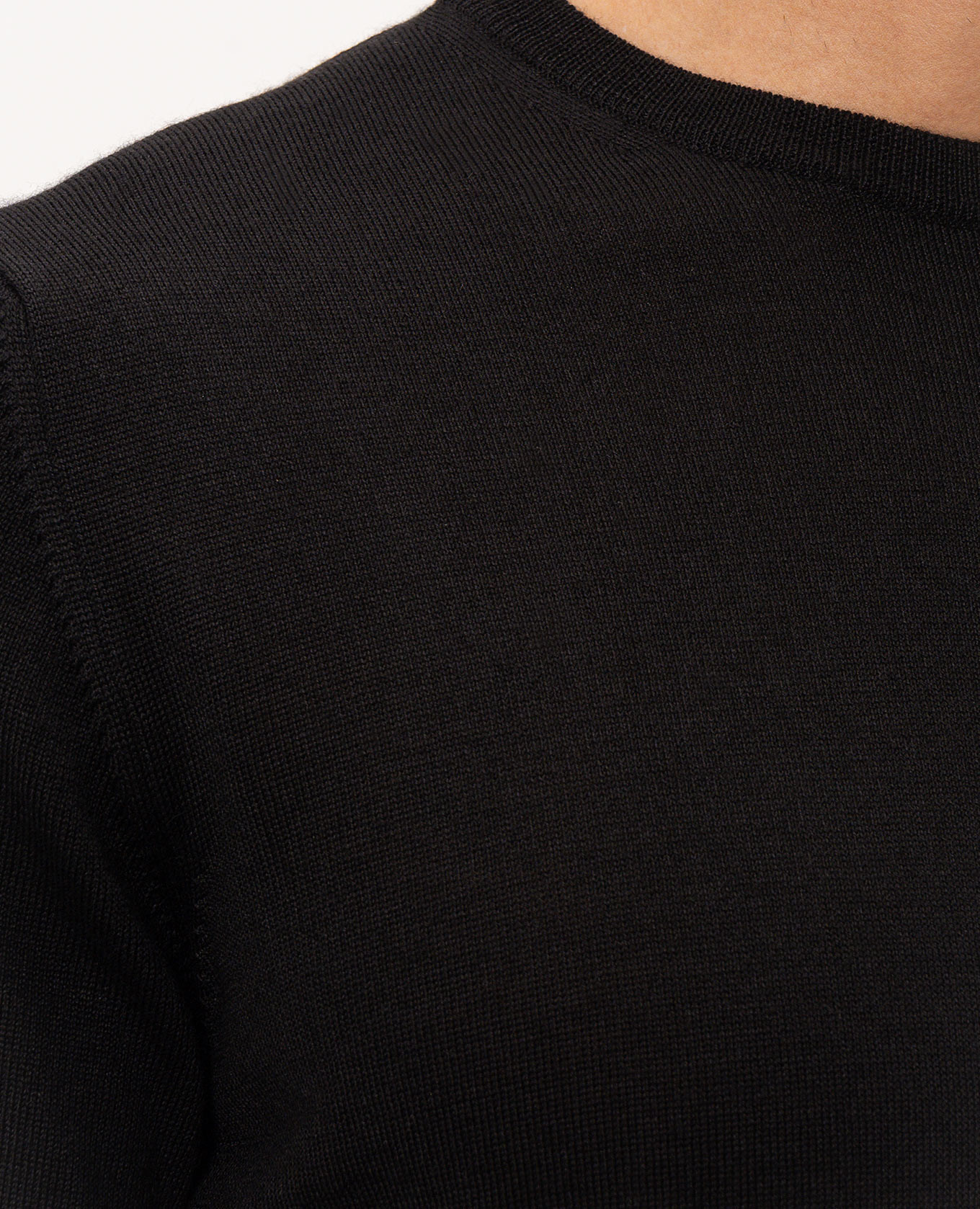 Black wool, silk and cashmere jumper Cashmere&Whiskey 5