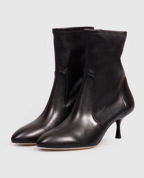 Stuart Weitzman Black leather ankle boots MADISON SO508