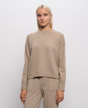 Simonetta Ravizza Denise beige cashmere jumper F06KN117T10