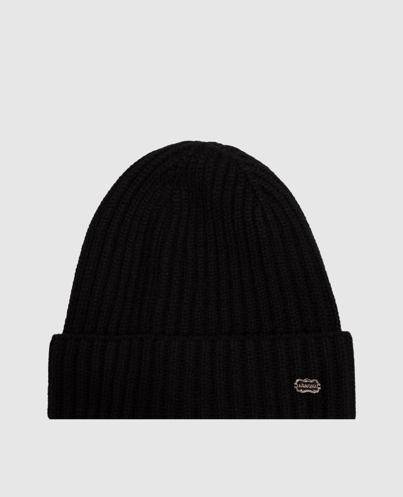 Black cashmere hat
