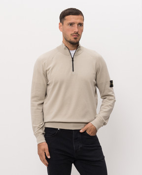 Stone Island Khaki wool sweater L2S155100008S00A1