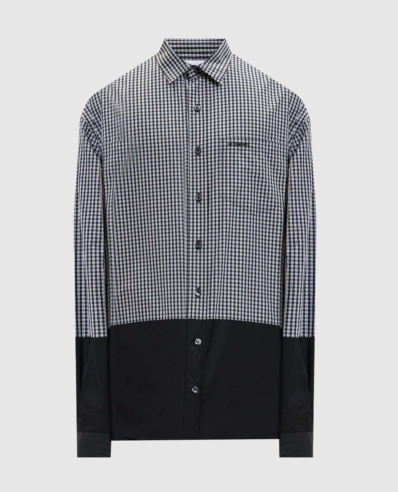 Black checkered shirt Vetements