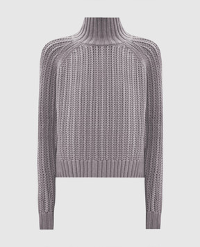 Allude Gray wool and cashmere sweater 26517092
