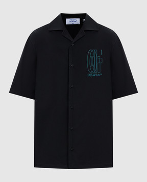 Off-White Black shirt with Double Arrow print 44XGG01FS26F001