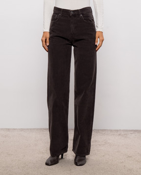 AGOLDE Brown corduroy pants Ren Jean A92581840