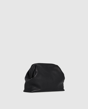 The Row Black leather Mira clutch W1781L72