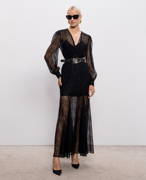 Twinset Black lace maxi dress 262TP274A