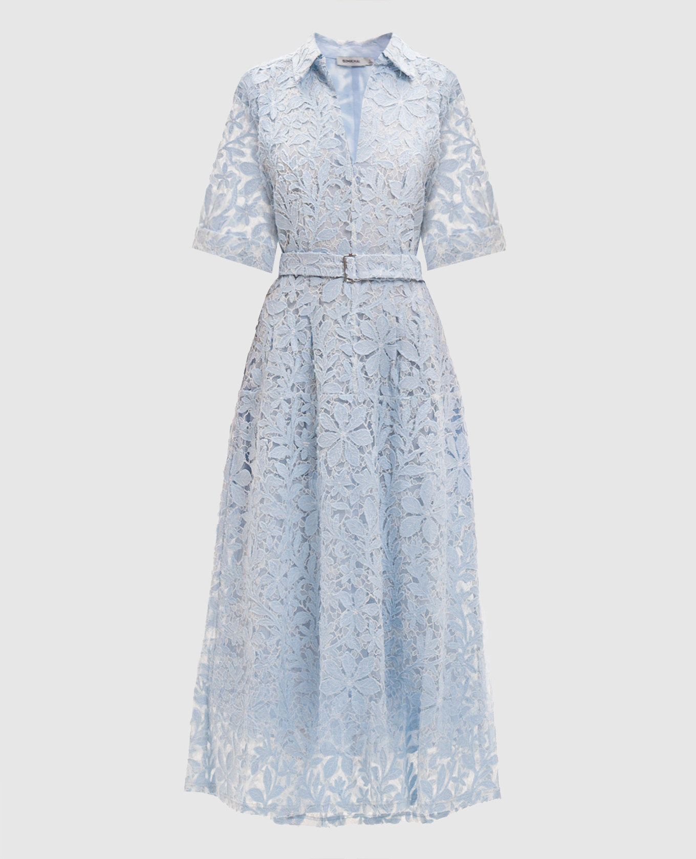 

Blue lace midi dress Simkhai, Light blue