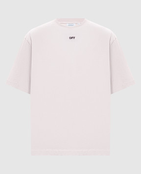 Off-White Pink Paint Arrow T-shirt 44MAA120S26J00R