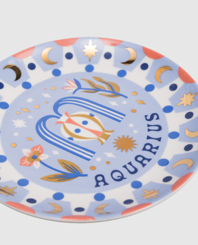Bitossi Home Blue porcelain appetizer plate Acquarius AST00003