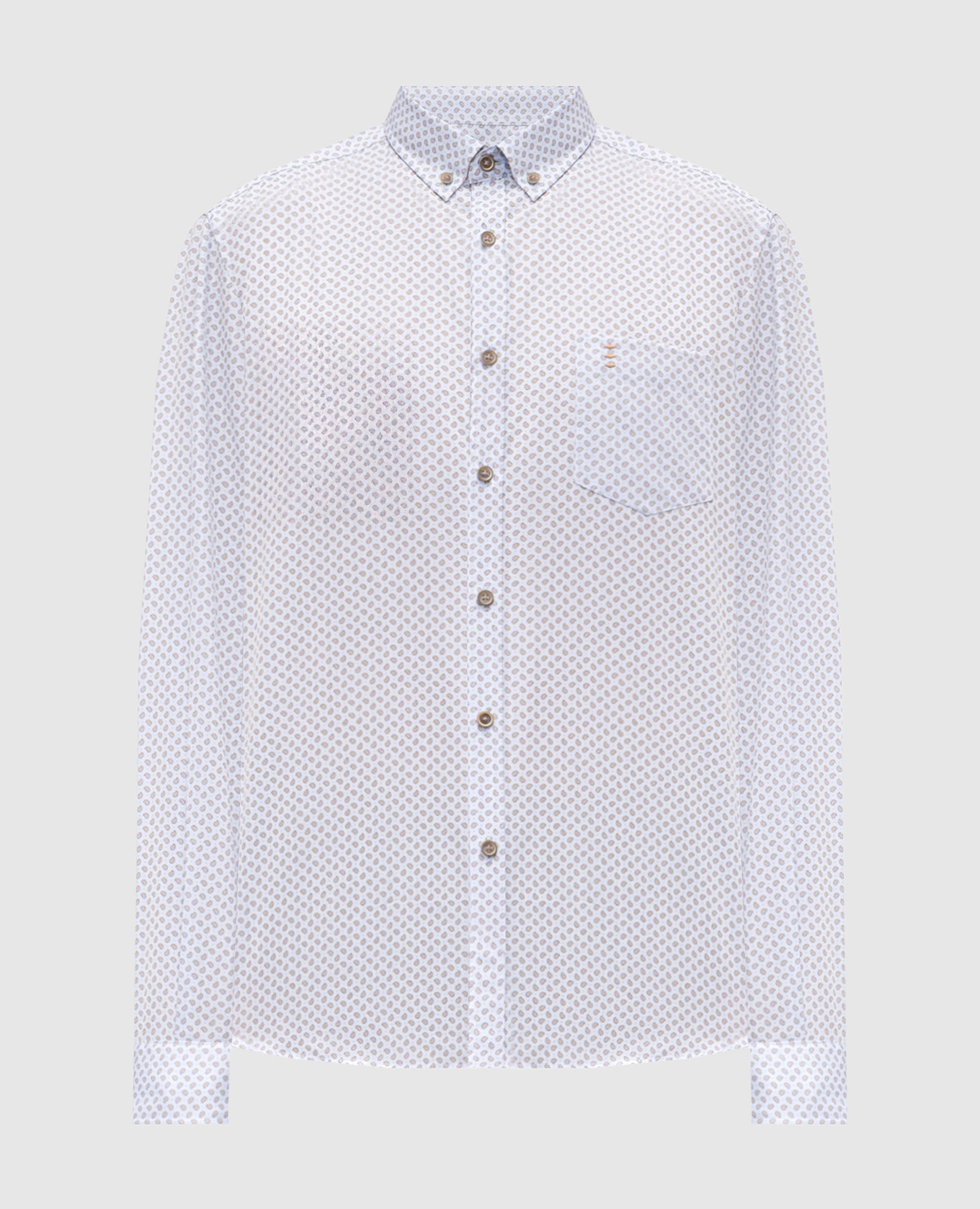 Blue paisley print shirt Florentino
