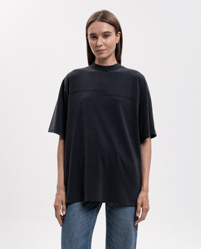 Alexander Wang Black t-shirt with logo print UCC3261926w
