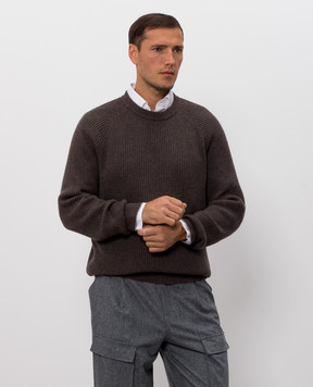 Brunello Cucinelli Brown cashmere sweater M2274100