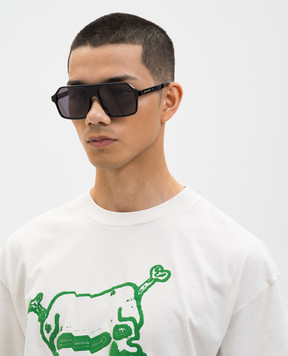 Palm Angels Black sunglasses with logo PA1027100758