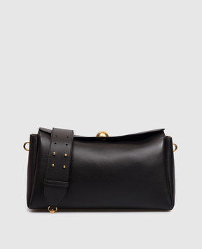 Ami Paris Black Carrousel leather bag ULL712AL0103