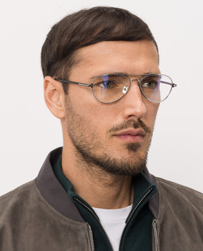 Tom Ford Silver PILOT glasses FT6128B
