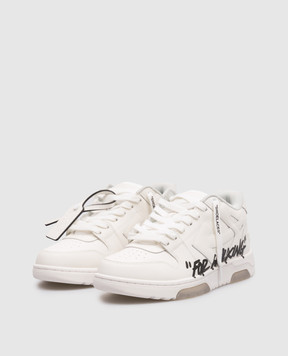 Off-White White Leather Sneakers Out Of Office For Walking OWIA259C99LEA019