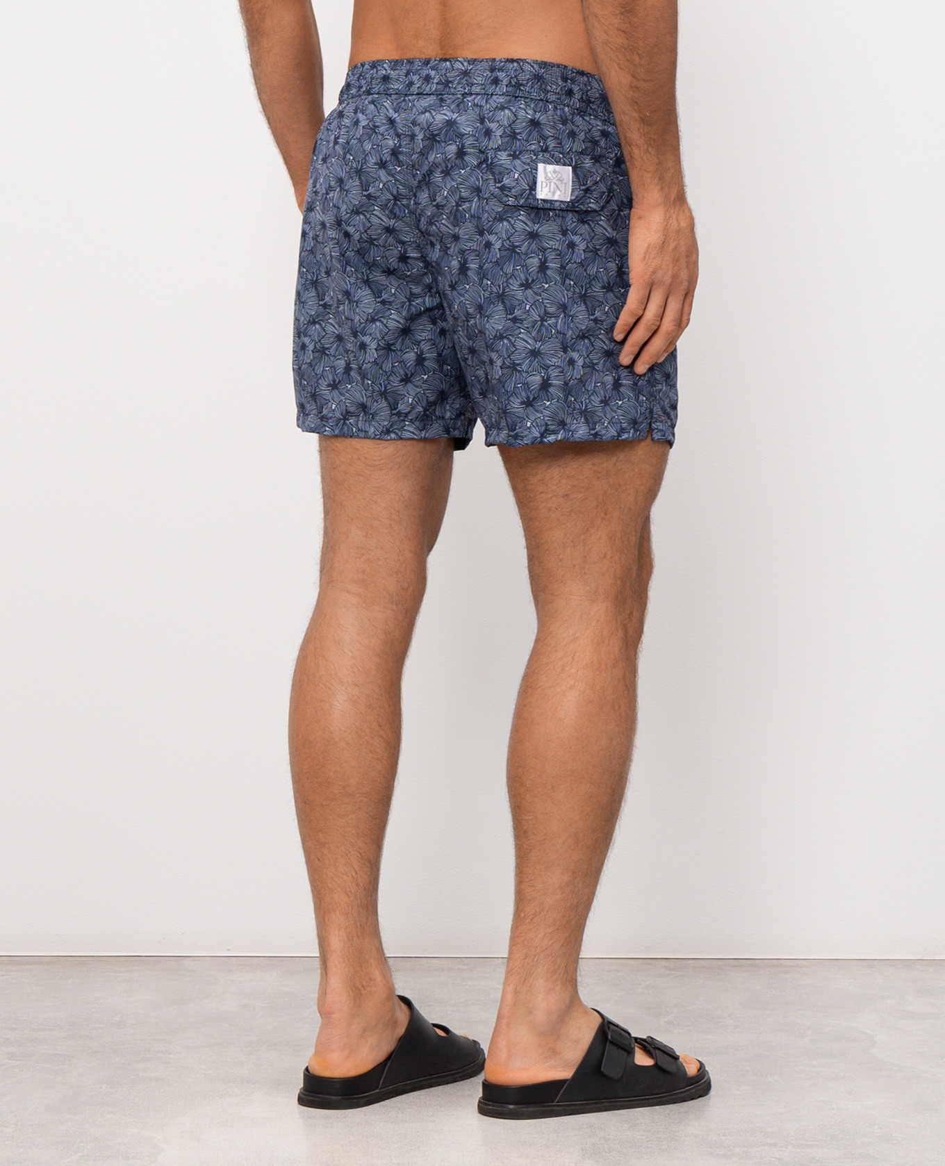 Blue printed swim shorts Pini Parma 3