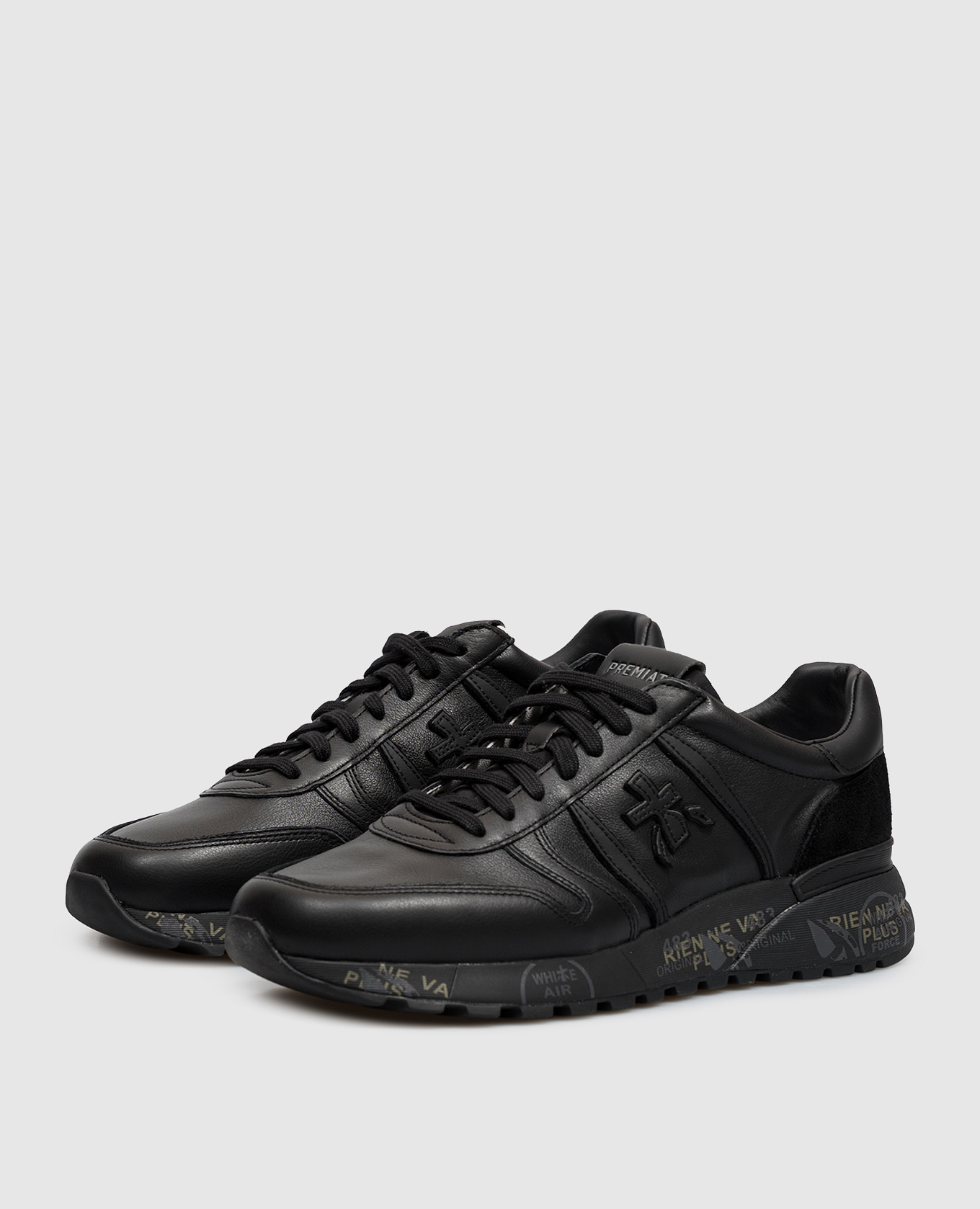 Black leather Lander sneakers Premiata 2