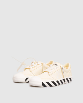 Off-White Yellow Vulcanized Undercut Sneakers OWIA28QS26FAB001