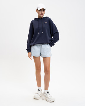Off-White Blue Ink Arrow hoodie 2BB035F25FLE002