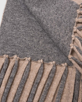 Stefano Ricci Reversible cashmere scarf with logo monogram K606040SCIF26305