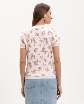 Magda Butrym Pink printed T-shirt KNITWEAR19TOP390526