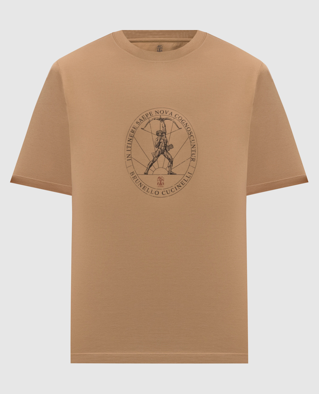 Brown T-shirt with print